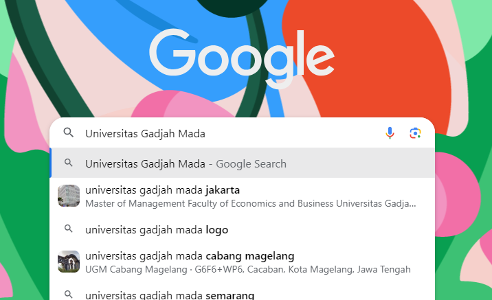 2. Tuliskan Nama Kampus Di Pencarian Google