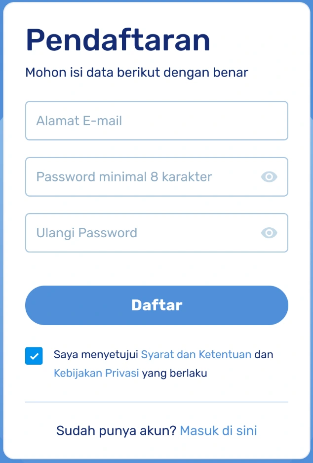 1. Buat Akun Di Situs Prakerja.go .id