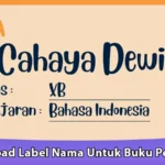 Download Label Nama Untuk Buku Pelajaran