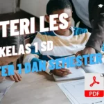 Materi Les Kelas 1 SD, Semester 1 dan 2 PDF