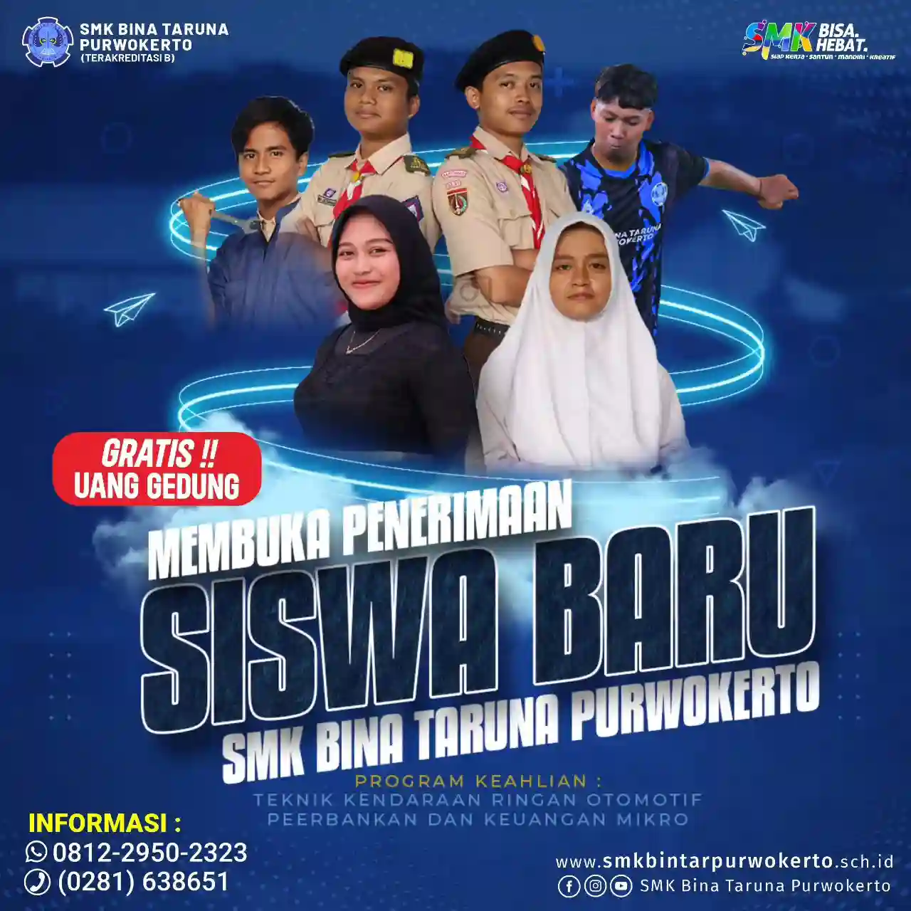 Pendaftaran Siswa Baru SMK Bina Taruna Purwokerto